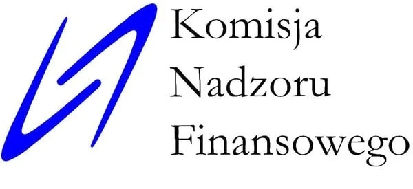 Grafika i czcionka przedstawiająca Polski organ nadzoru finansowego Komisję Nadzoru Finansowego (KNF)
Obraz przedstawiający logo KNF - Polski Urząd Nadzoru Finansowego, z unikalną czcionką i grafiką.